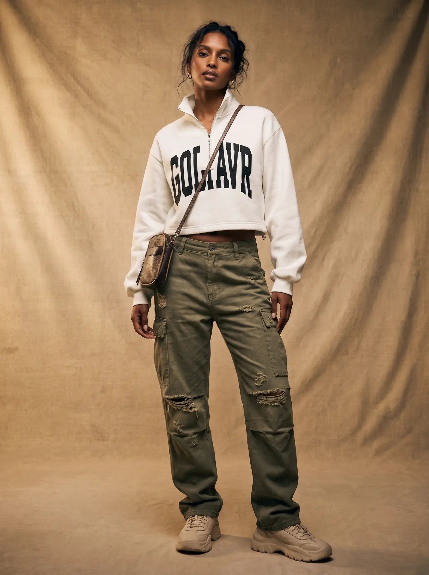 Cropped Quarter-Zip